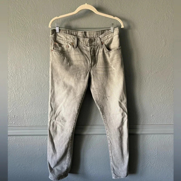 Levi’s, 501 ct, custom taper, gray, slight distressing, size 26 - Picture 1 of 13